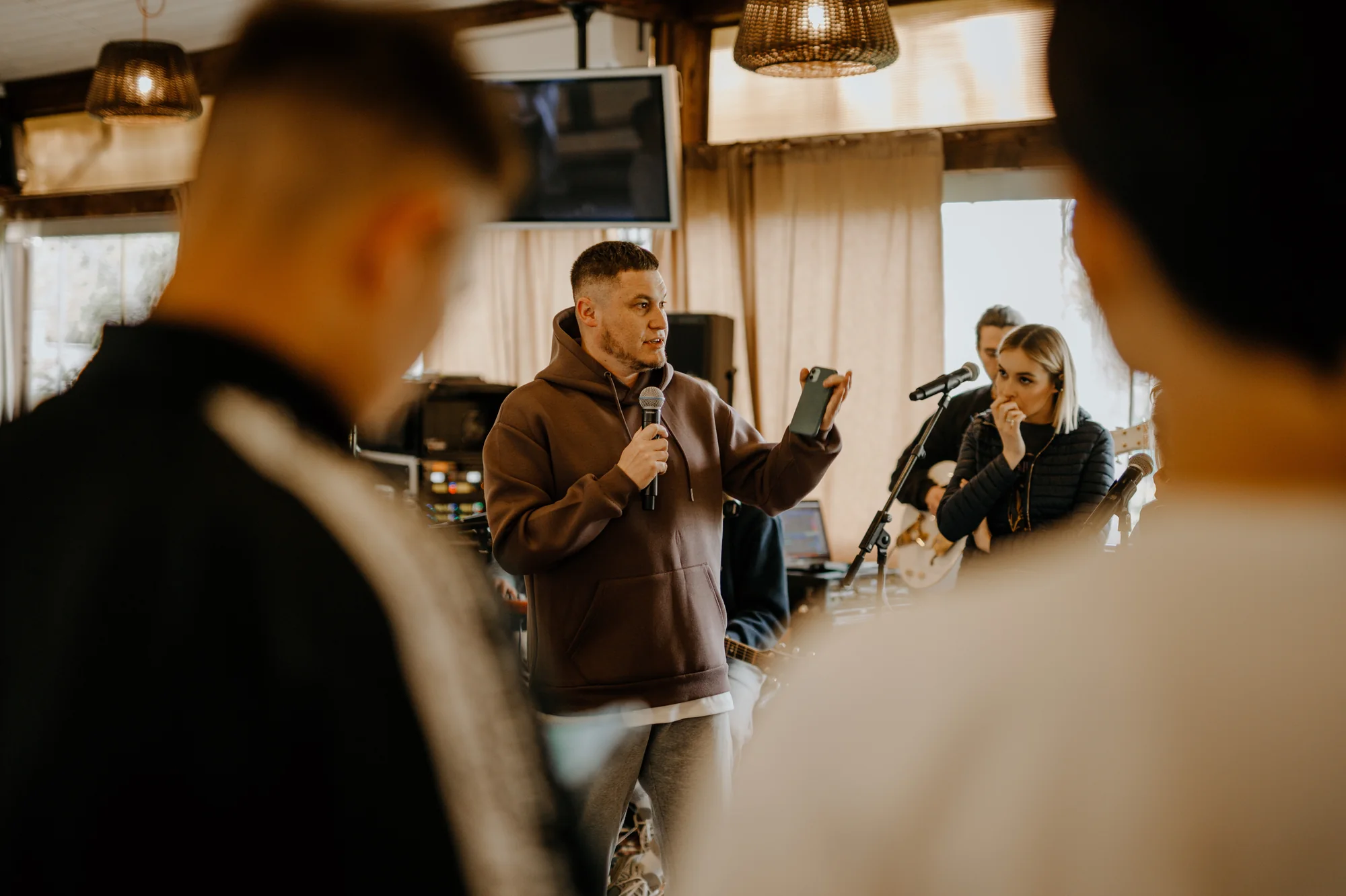 Leadership conversation at an F5 retreat